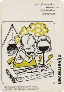 Piso kwartetspel, "nijverneven" (2)