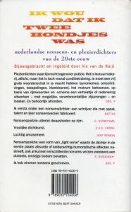 Ik wou dat ik twee hondjes was - dertiende druk (achterkant)