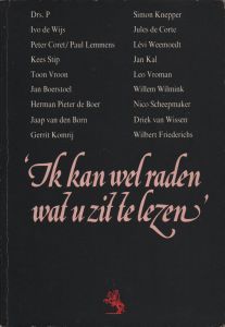Ik kan wel raden wat u zit te lezen (voorkant)